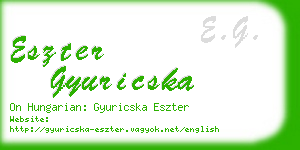 eszter gyuricska business card